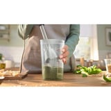 Bosch Home Stabmixer ErgoMaster MSM4W220 Serie 4 weiß/edelstahl, 600 Watt, mit Zerkleinerer