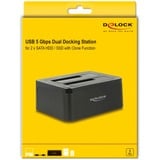 DeLOCK Dual Dockingstation für 2 x SATA HDD / SSD mit Klon Funktion