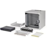 Digitus Netzwerk-Set SOHO Pro 10" 315x300 mm (BxT), IT-Schrank hellgrau, 6 Höheneinheiten