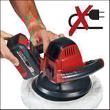 EINHELL Power X-Change Akku-Autopoliermaschine CE-CB 18/254 Li-Solo rot/schwarz, ohne Akku und Ladegerät