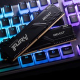 Kingston FURY DIMM 64 GB DDR4-3600 (2x 32 GB) Dual-Kit, Arbeitsspeicher schwarz, KF436C18BBK2/64, Beast, INTEL XMP