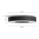 Philips White & Color Ambiance Infuse Deckenleuchte L, LED-Leuchte schwarz