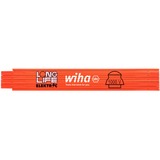 Wiha Elektriker-Gliedermaßstab Longlife, 2 Meter, Messlatte orange