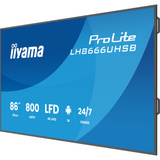 iiyama LH8666UHSB-B1AG, Public Display schwarz (matt), UltraHD/4K, VA, HDMI, USB-C