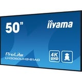 iiyama ProLite LH5060UHS-B1AG, Public Display schwarz (matt), UltraHD/4K, IPS, Lautsprecher