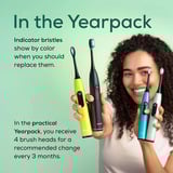 Beurer SC Classic Clean Green Planet, Aufsteckbürste schwarz, 4er Pack