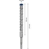 Bosch Professional EXPERT Hammerbohrer SDS-plus-7X, Ø 16mm Arbeitslänge 150mm