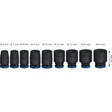 Bosch Professional PRO Impact Steckschlüsseleinsatz-Set 1/4", 9-teilig schwarz, Standard