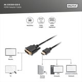 Digitus Adapterkabel HDMI > DVI-D schwarz, 3 Meter