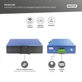 Digitus Industrieller 16+2-Port L2 managed Gigabit Ethernet, Switch 