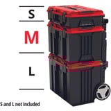 EINHELL Systemkoffer E-Case M, Werkzeugkiste schwarz/rot