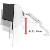 Ergotron HX Monitor Arm mit HD-Gelenk, Monitorhalterung weiß, für ultrabreite Curved Monitore