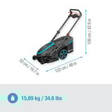 GARDENA Akku-Rasenmäher PowerMax Duo 46/36V P4A solo, 36Volt (2x18V) schwarz/grau, ohne Akku und Ladegerät, POWER FOR ALL ALLIANCE