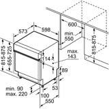 Neff S145ECS01E N50, Spülmaschine edelstahl (gebürstet), 60 cm, Home Connect