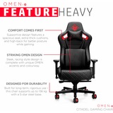 OMEN Citadel Gaming Chair, Gaming-Stuhl schwarz/rot