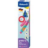 Pelikan Füllhalter Griffix 4 für Rechtshänder, Füllfederhalter pink, Lovely Pink