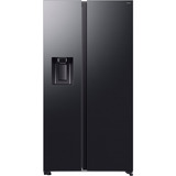 SAMSUNG RS70F66KCFEF, Side-by-Side edelstahl (dunkel), AI Energy Mode, Smart Conversion, Festwasseranschluss