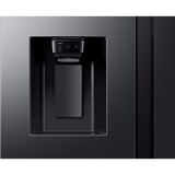 SAMSUNG RS70F66KCFEF, Side-by-Side edelstahl (dunkel), AI Energy Mode, Smart Conversion, Festwasseranschluss