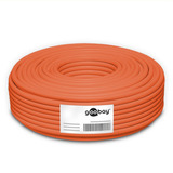 goobay Netzwerkkabel Cat.7a S/FTP (PiMF) Dca orange, 50 Meter, doppelt geschirmt