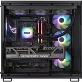 ALTERNATE Gaming-PC Window Edition • RTX 5090 • AMD Ryzen™ 7 9800X3D • 64 GB RAM schwarz/transparent, Windows 11 Home 64-Bit