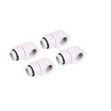 Alphacool Eiszapfen L-Verbinder drehbar G1/4 AG auf G1/4 IG - White, Verbindung weiß, 4er Set