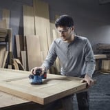 Bosch Akku-Exzenterschleifer GEX 185-LI Professional solo, 18Volt blau/schwarz, ohne Akku und Ladegerät, Ø 125mm, in L-BOXX