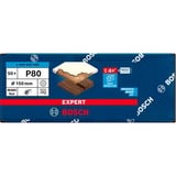 Bosch Professional Expert M480 Netzstruktur-Schleifblatt Ø 150mm, K80 50 Stück, für Exzenterschleifer