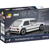 COBI Volkswagen Golf GTI (1976-1983), Konstruktionsspielzeug weiß, Maßstab 1:35