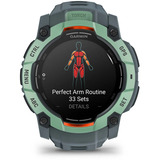 Garmin Instinct 3 - 50 mm, AMOLED, Smartwatch Twilight/Neo Tropic, Silikon-Armband