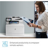 HP Color LaserJet Enterprise M480f MFP, Multifunktionsdrucker grau/schwarz, USB, LAN, Scan, Kopie, Fax