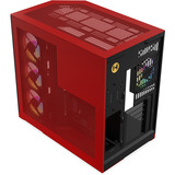 HYTE Y50 Wild Cherry, Tower-Gehäuse rot, Tempered Glass x 3
