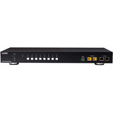 Lindy 8 Port IPower Switch (32623), Steckdosenleiste schwarz, Intelligente PDU mit 8 mess- und schaltbaren Stromausgängen