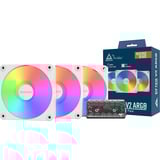 Montech GF120R V2 ARGB, Gehäuselüfter weiß/weiß, 3er Pack, Reverse, 120 mm