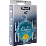 Oral-B Oral-B iO Ultimative Reinigung 8er, Aufsteckbürste weiß, Überlegene Plaque-Entfernung