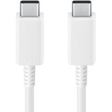 Samsung USB 2.0 Kabel EP-DX510 (5A), USB-C Stecker > USB-C Stecker weiß, 1,80 Meter, PD, Laden mit bis zu 100 Watt