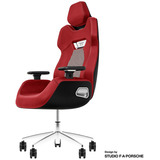Thermaltake ARGENT E700 Design by Studio F. A. Porsche, Gaming-Stuhl rot/schwarz, Storm Black Houndstooth Fabric