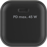 goobay 45 W USB-C PD GaN Schnellladegerät Nano schwarz