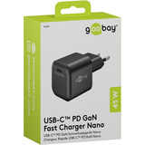goobay 45 W USB-C PD GaN Schnellladegerät Nano schwarz
