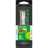 ADATA SO-DIMM 8 GB DDR4-3200 (1x 8 GB), Arbeitsspeicher grün, GD4S320038G-SMI, Gold