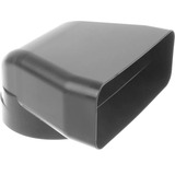 Bosch Home 90° Adapterstück HEZ9VDSI1, Ø 150mm, Rohr schwarz, rund>flach, männlich