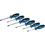 Bosch Professional Schraubendreher-Set SL/PH/PZ/TX Professional, 6-teilig blau/schwarz, 2x mit Schlagkappe