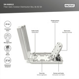 Digitus Glasfaser Distributionsbox für den Außenbereich 8x, Spleißbox 