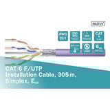 Digitus Professional Cat.6 F/UTP Verlegekabel simplex, Eca violett, 305 Meter Trommel