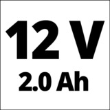 Einhell Akku-Bohrschrauber TE-CD 12/1 X-Li, 12Volt rot/schwarz, Li-Ionen Akku 2Ah