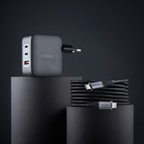  Intenso Power Adapter W100ACC GaN + C520C Kabel, Ladegerät schwarz, 100 Watt