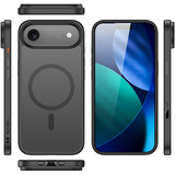 Nevox StyleShell INVISIO, Handyhülle schwarz, iPhone 17 Air, kompatibel mit MagSafe