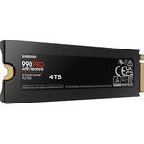 Samsung 990 PRO Heatsink 4 TB, SSD PCIe 4.0 x4, NVMe 2, M.2 2280, intern