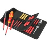 Wera Kraftform Kompakt VDE 18 Universal 1 Tool Finder, 18-teilig, Schraubendreher rot/gelb, inkl. Steckgriff, Phasenprüfer, VDE-Wechselklingen