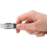 goobay Ethernet-Adapterkabel USB-A 3.2 Gen1 > RJ-45, Slim schwarz/grau, 15 Meter