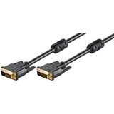 goobay Kabel DVI-D > DVI-D, Dual Link 24+1 schwarz, 10 Meter